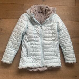 The North Face Kids Ice Blue Mossbud Swirl Puffer Jacket